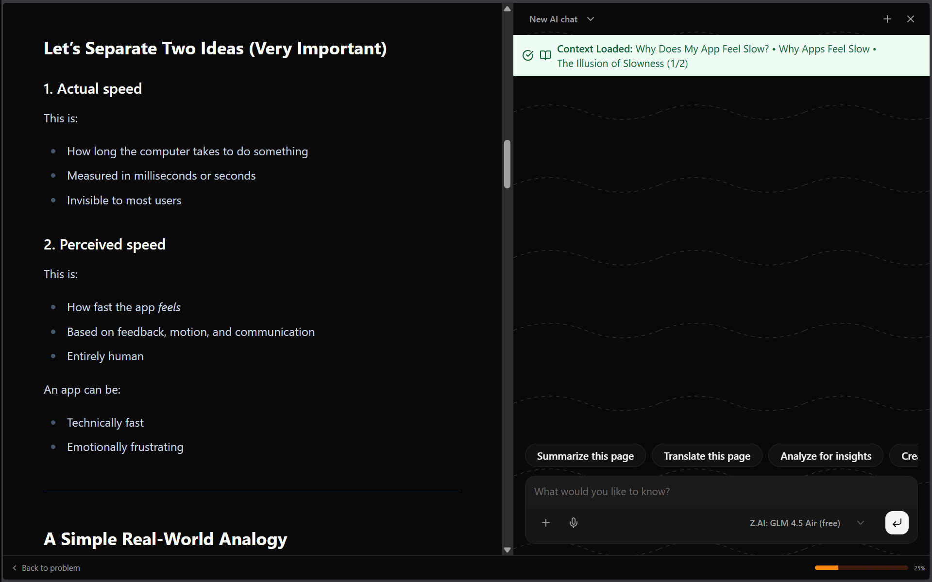 Presentation view preview